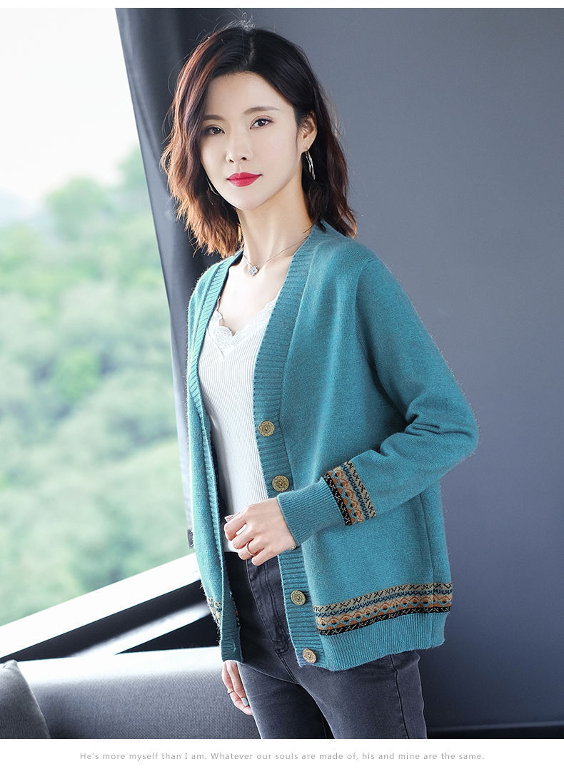 Hình ảnh Áo Cardigan Nữ Họa Tiết Xinh Thời Trang Korea Haint Boutique Ak36