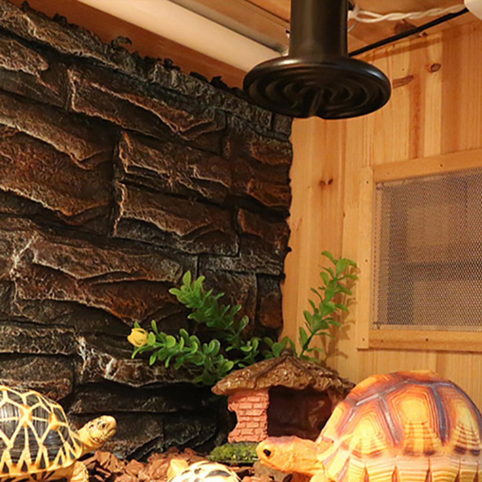 Reptile Heating Lamp Tortoise Heat Bulb Basking Lighting Black 200W