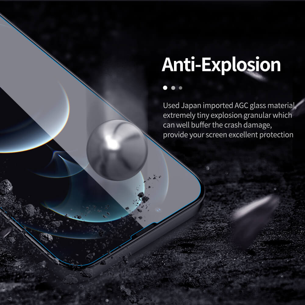 Hình ảnh Miếng dán kính cường lực cho iPhone 14 Pro Max (6.7 inch) Nillkin Amazing H+ Pro (mỏng 0.2 mm, vát cạnh 2.5D, chống trầy, chống va đập) - hàng nhập khẩu