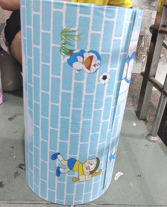 Combo 10 mét giấy dán tường, decal dán tường trang trí nhà cửa TƯỜNG GẠCH MON XANH khổ 45cm