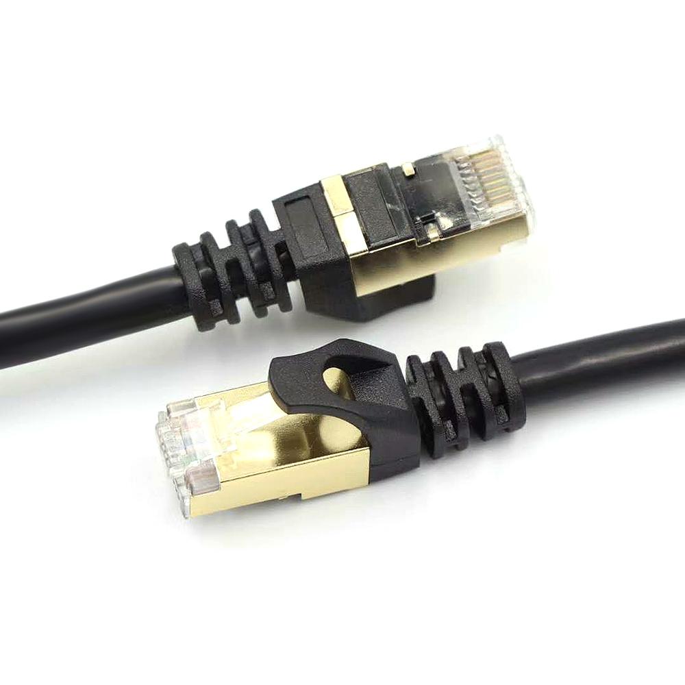 Cáp Ethernet Cat7 10Gbps 600Mhz / Cặp xoắn được bảo vệ // 26AWG Lõi đồng không chứa oxy / Giao diện RJ45 mạ vàng