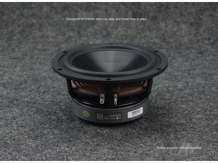 1 Cái Phát Sóng Ban Đầu FR-65YL-M 6.5 Inch Giữa Loa Trầm Khung Nhôm Đen Vàng Kim Cương Nhôm Đúc Sứ Lưu Vực 4-8 Ohm/60W Màu Sắc: Đen 8 Ohm