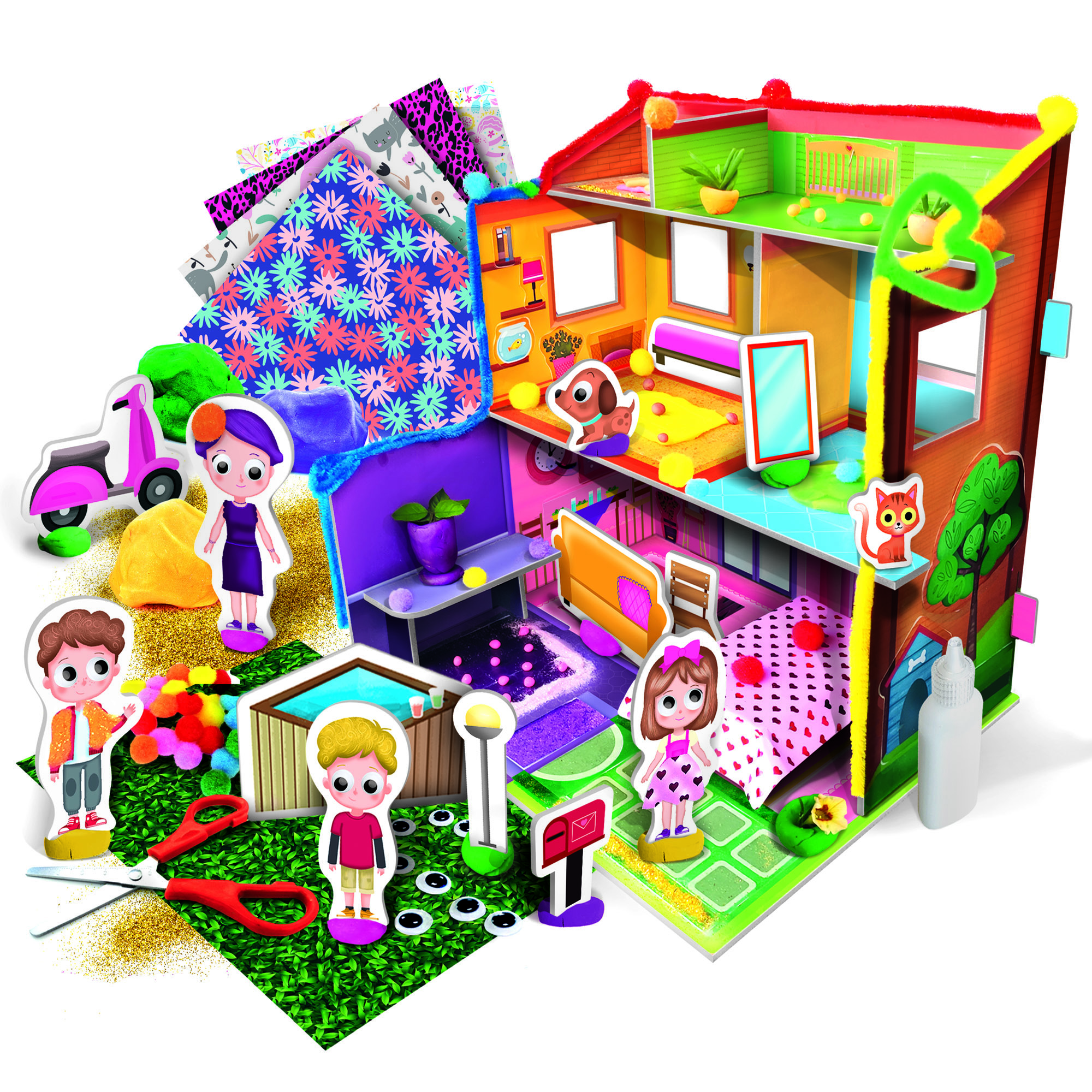 MY FIRST DOLL’S HOUSE - Bộ đồ chơi lắp ghép và trang trí ngôi nhà cho bé từ 4-8 tuổi