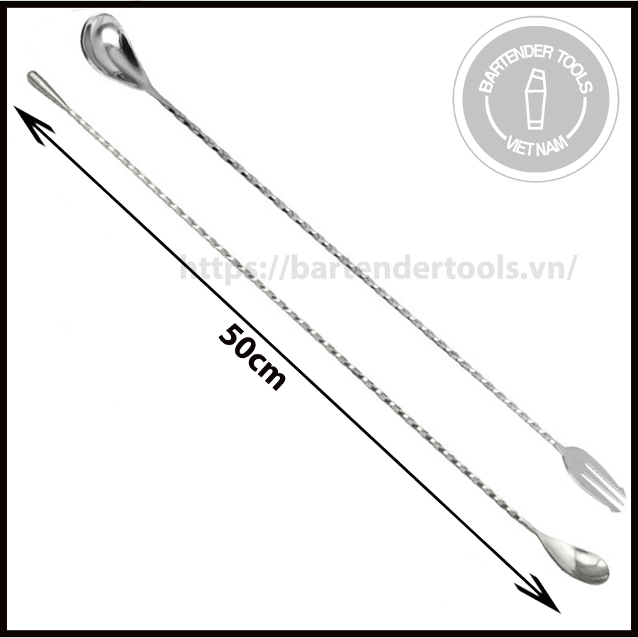 Thìa pha chế inox 50cm - Bar spoon 50cm