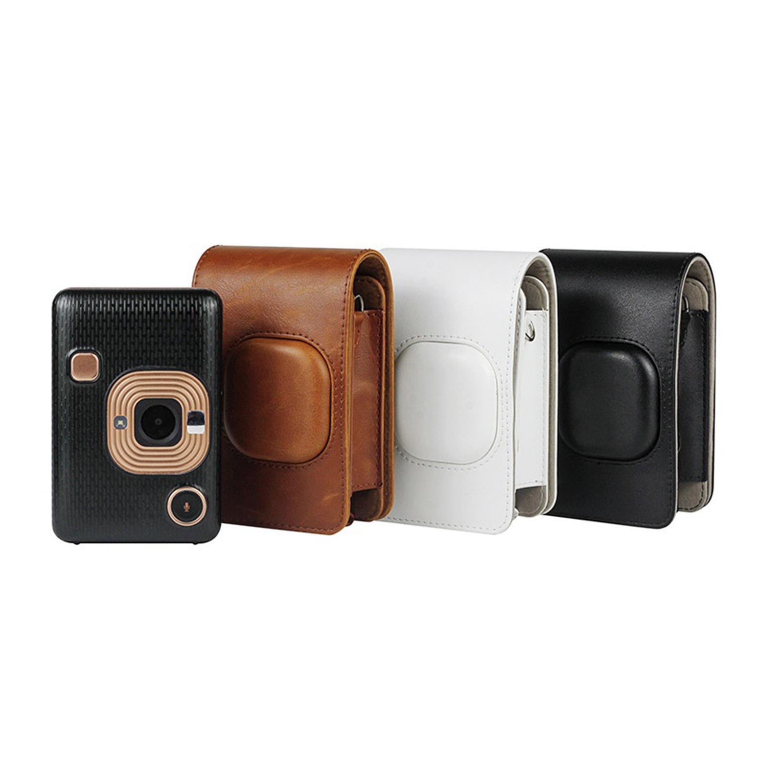 Instant Camera Case Bag  for Mini  with Detachable Strap White