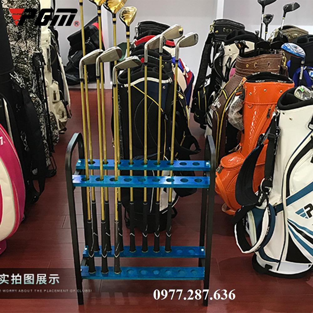 Giá để gậy golf kệ đựng được 18 gậy với khung thép chắc chắn tiện lợi Cao Cấp GD002 - Hàng Chính Hãng