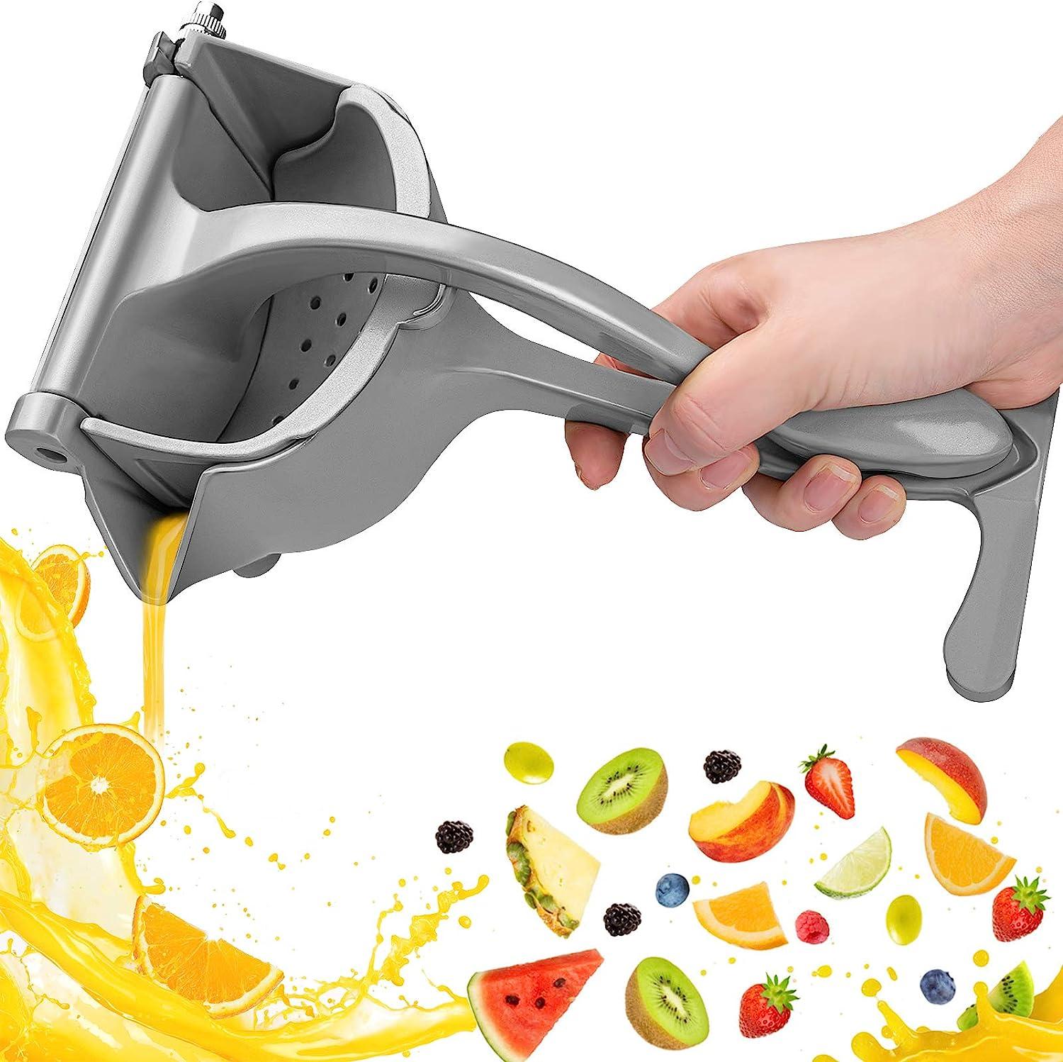 Máy vắt chanh chất lượng cao, thiết kế nặng, máy ép trái cây bằng tay, máy ép trái cây cầm tay, chanh, cam, chống ăn mòn, an toàn với máy rửa chén, nước ép trái cây, mạnh mẽ và bền bỉ