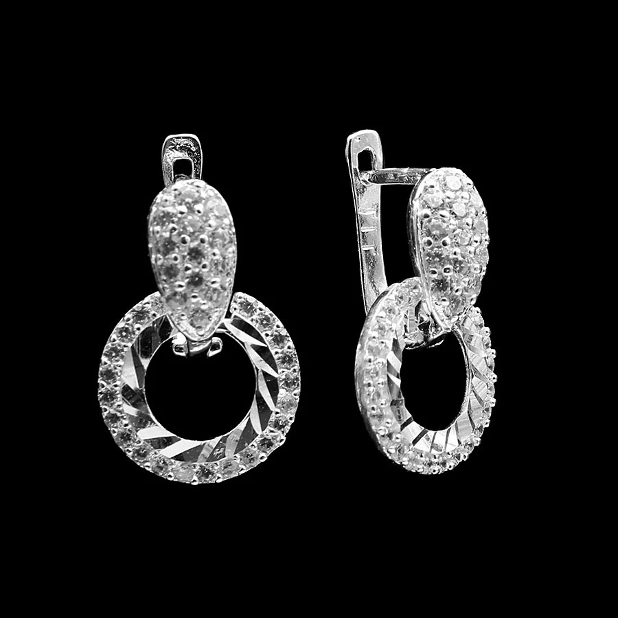Hoa Tai Bông Tai Khuyên Tai Nữ Bạc Hiểu Minh HT334 - Bảo Hành Vĩnh Viễn
