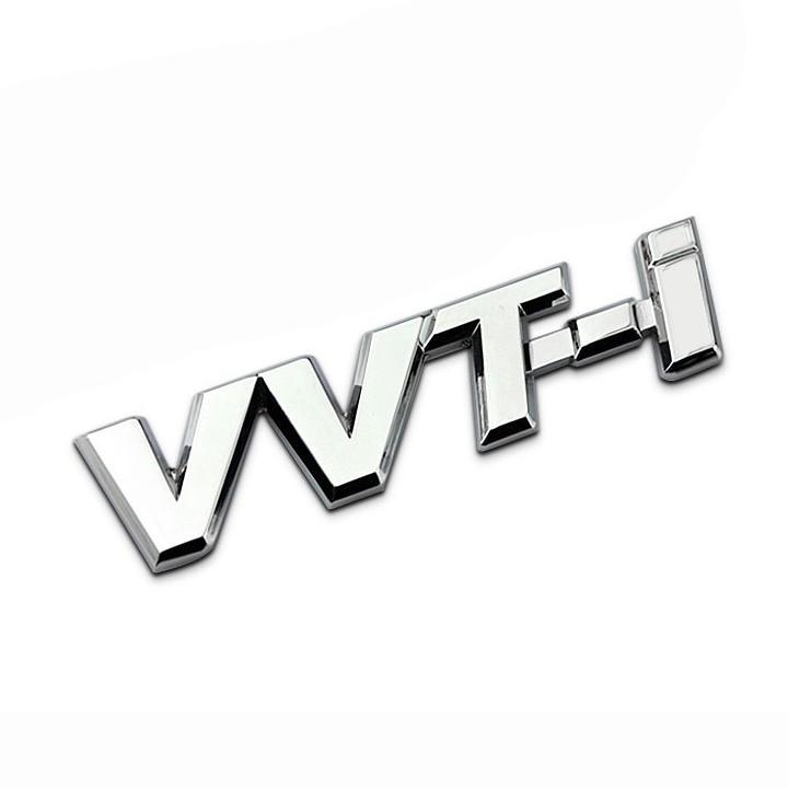 Tem Logo Chữ Nổi VVT-I Dán Trang Trí Xe Ô Tô