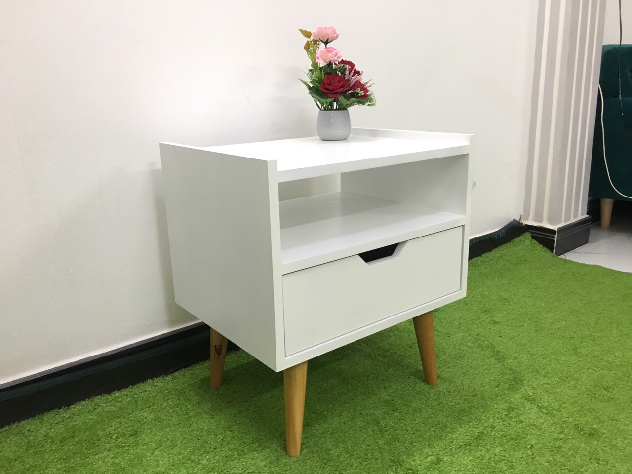 Pn7-Kệ tủ đầu giường ván gỗ HRM 2 tầng