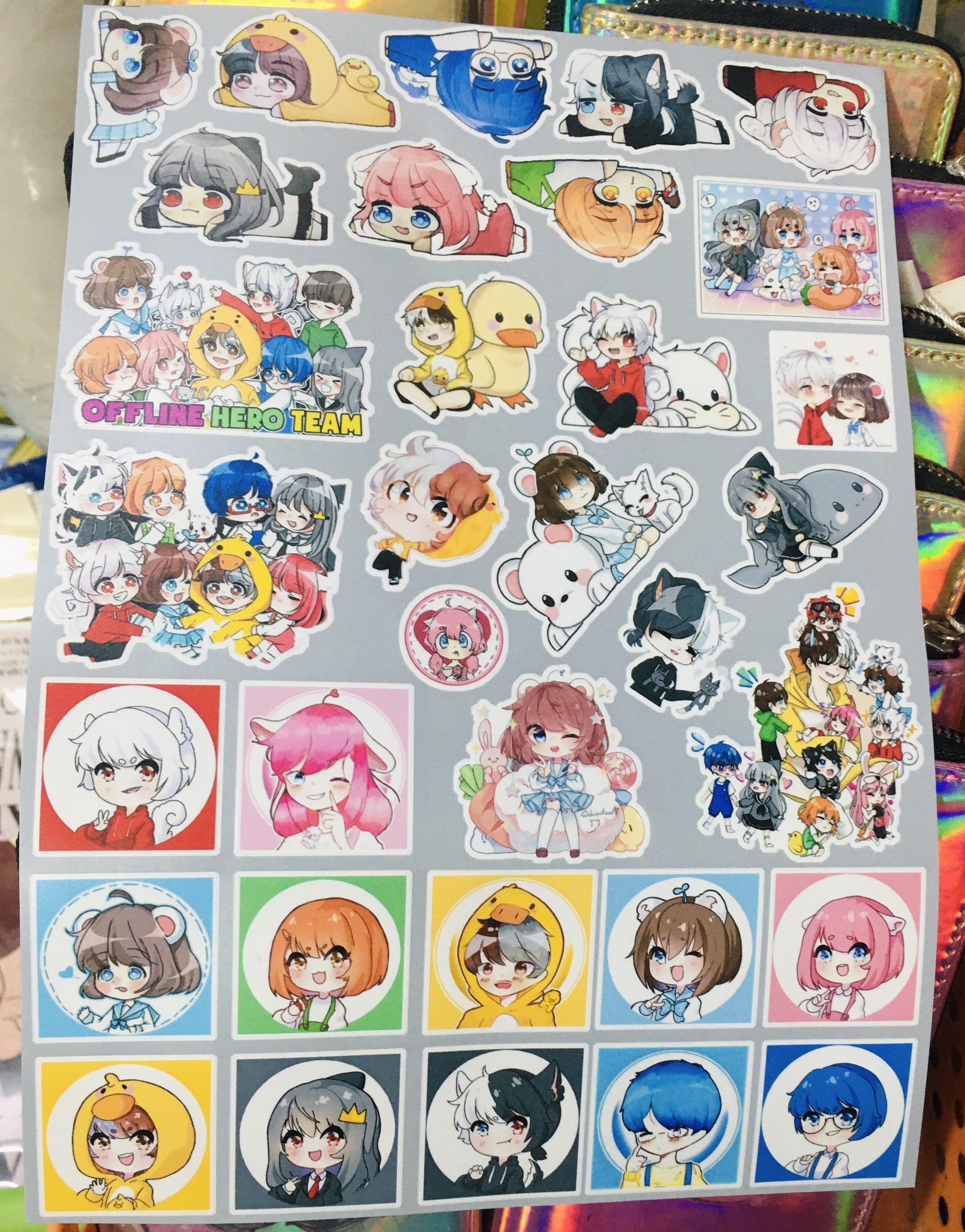 Set 70 Sticker Hero Team