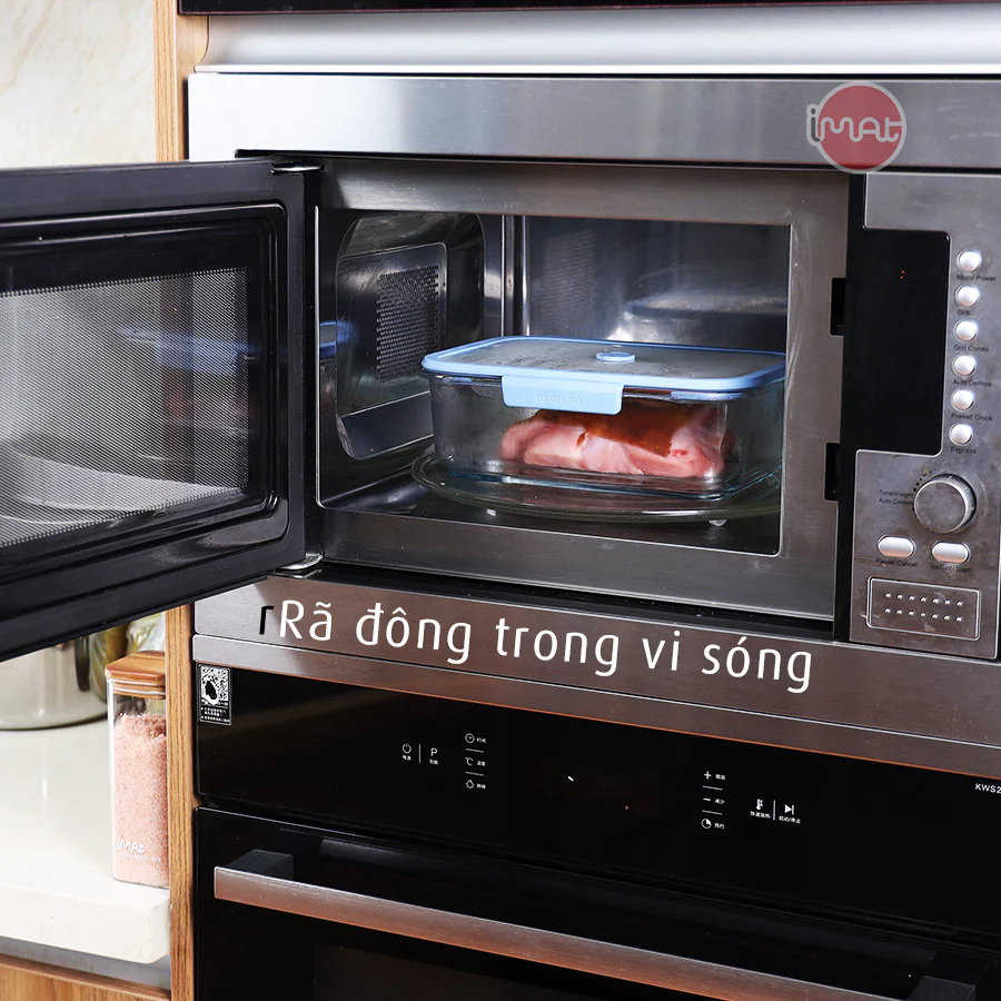 Bộ hộp thủy tinh chân không Neoflam VACU 6 món có bơm hút chân không kèm theo, dùng trong nhà bếp, lò nướng, lò vi sóng, tủ lạnh, máy rửa chén