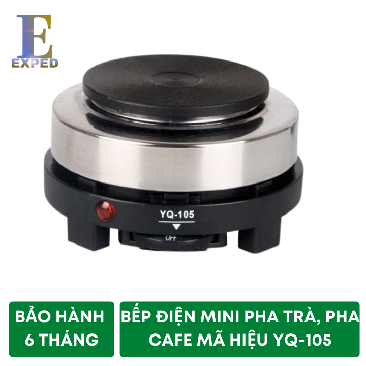 Bếp điện 500W đun trà, pha cafe mã hiệu YQ-105 Chắc chắn, đun nhanh nóng EXPED