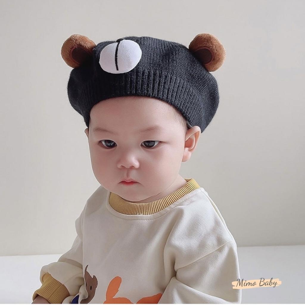 Mũ nồi chất liệu len hình cún dễ thương cho bé MN211 Mimo baby
