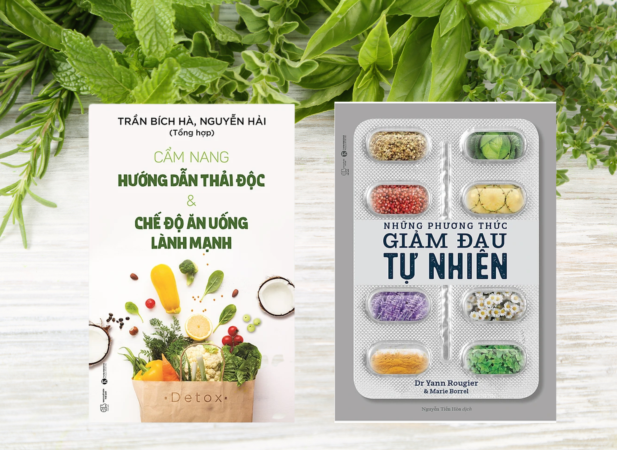 Combo 2 Cuốn Làm Sạch Cơ Thể, Chăm Sóc Sức Khỏe: Cẩm Nang Hướng Dẫn Thải Độc & Chế Độ Ăn Uống Lành Mạnh + Những Phương Thức Giảm Đau Tự Nhiên