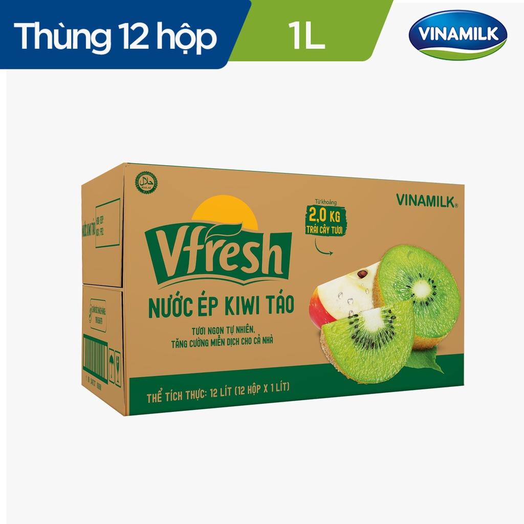 Thùng 12 Hộp Nước Trái Cây Cao Cấp Fruit Love Kiwi Táo 1L