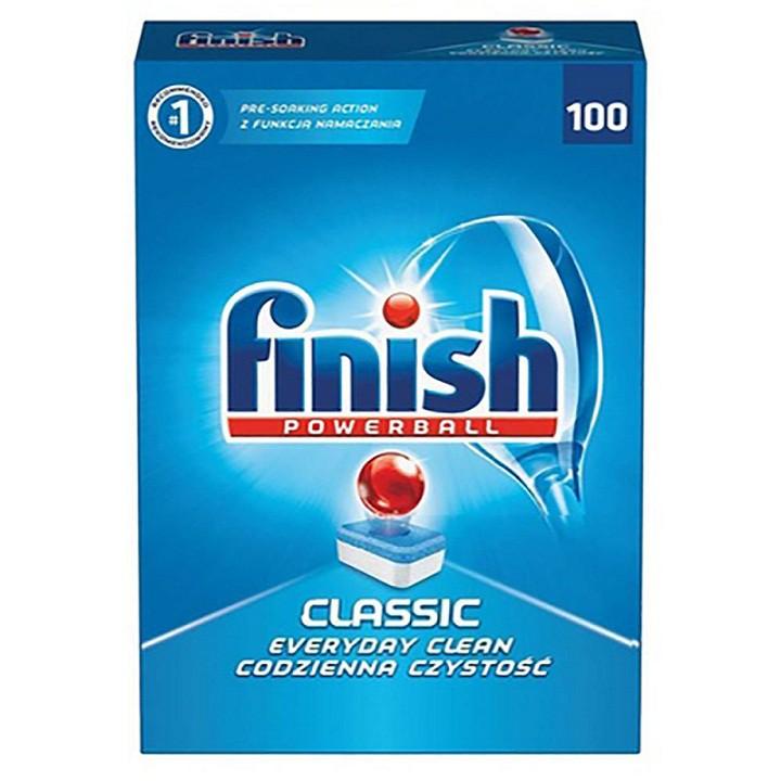 Bộ viên rửa bát finish hộp 100 viên và hộp muiối làm mềm nuớc somat 1,2kg