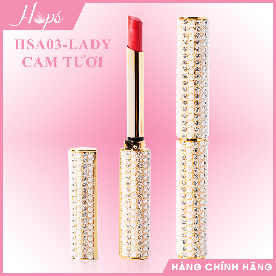 Son Lì Cao Cấp HOPS HSA03 LADY - MÀU CAM TƯƠI