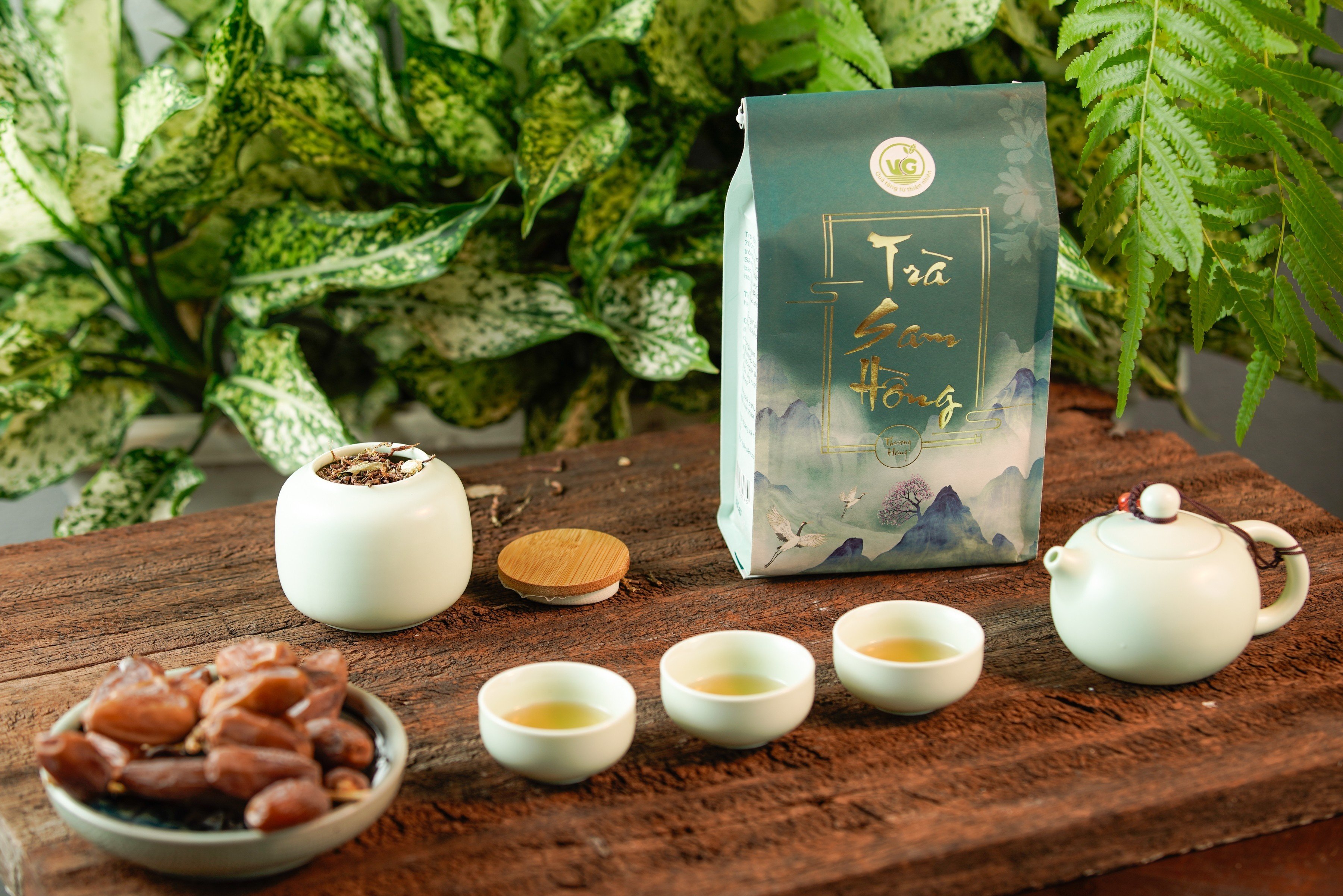 Trà Sam Hồng Thượng Hạng 500gr Trà Thanh Nhiệt Thanh Lọc Mát Gan An Thần Dễ Ngủ Hỗ Trợ Dạ Dày
