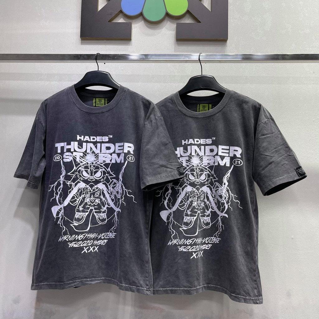 Áo thun unisex tay lỡ THUNDER STORM || Hany shop