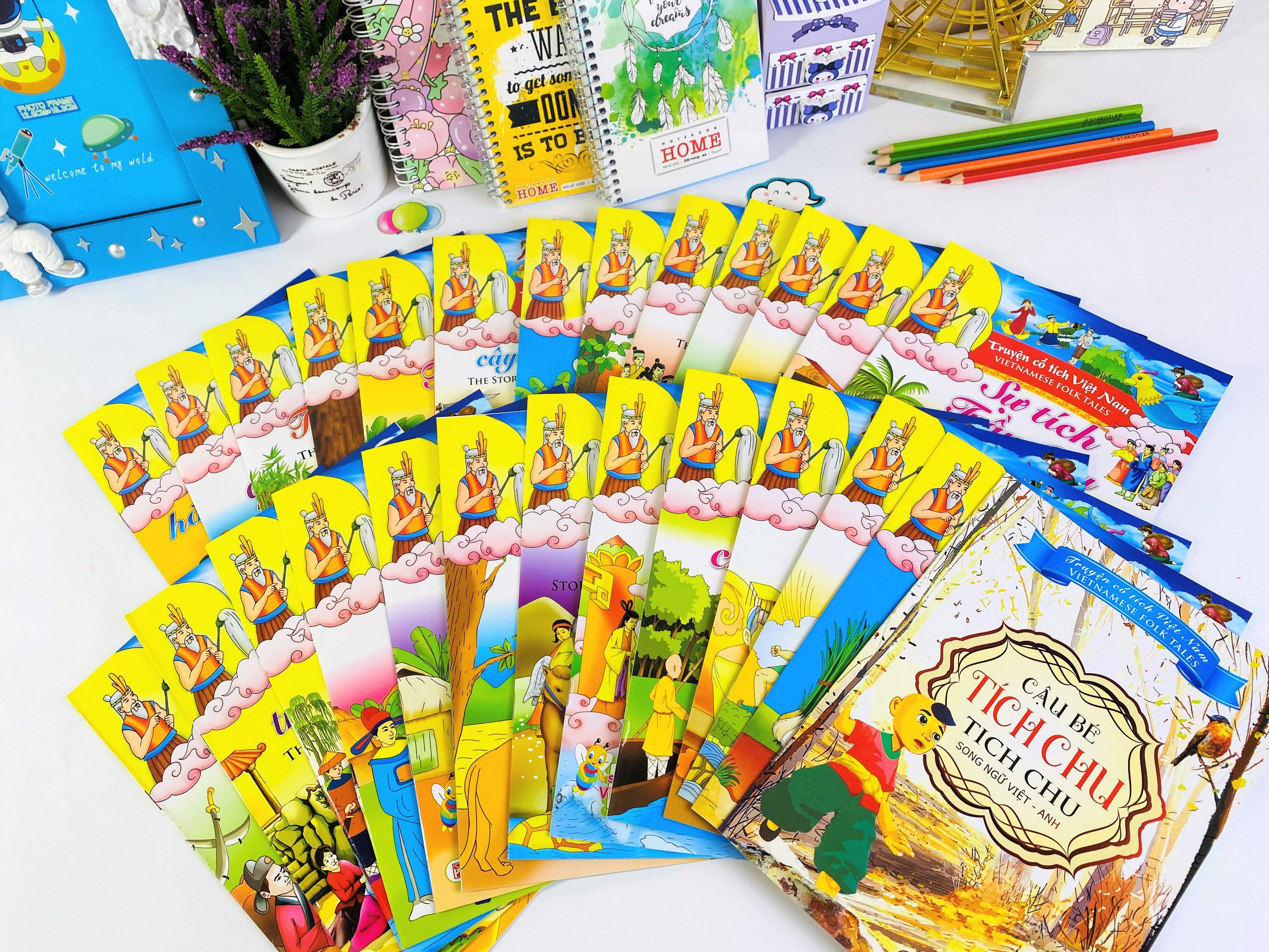 Sách - Combo 26 cuốn Truyện cổ tích Việt Nam - Song ngữ Việt Anh - ndbooks