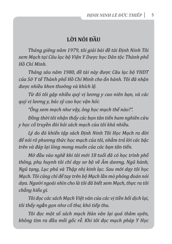 Sách Định Ninh Tôi Học Mạch (Tái Bản 2020)