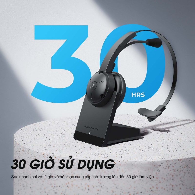 Tai Nghe Bluetooth Earbuds SoundPeats Air3 hộp sạc cung cấp 2 lần sạc đầy cho tai nghe - Hàng Chính Hãng