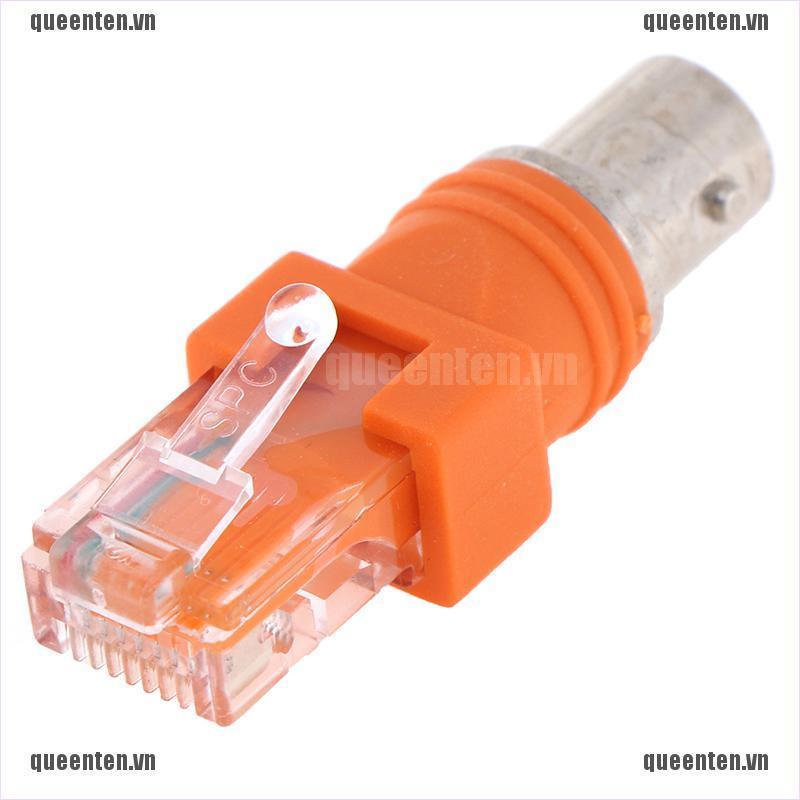 1pcs BNC Female to RJ45 Male Coaxial Coax Barrel Coupler Adapter QUVN