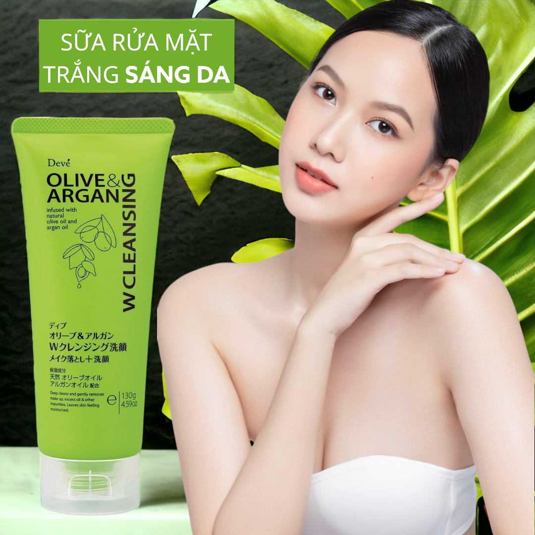 Sữa Rửa Mặt Sạch Sâu Deve Olive & Argan Washing Facial