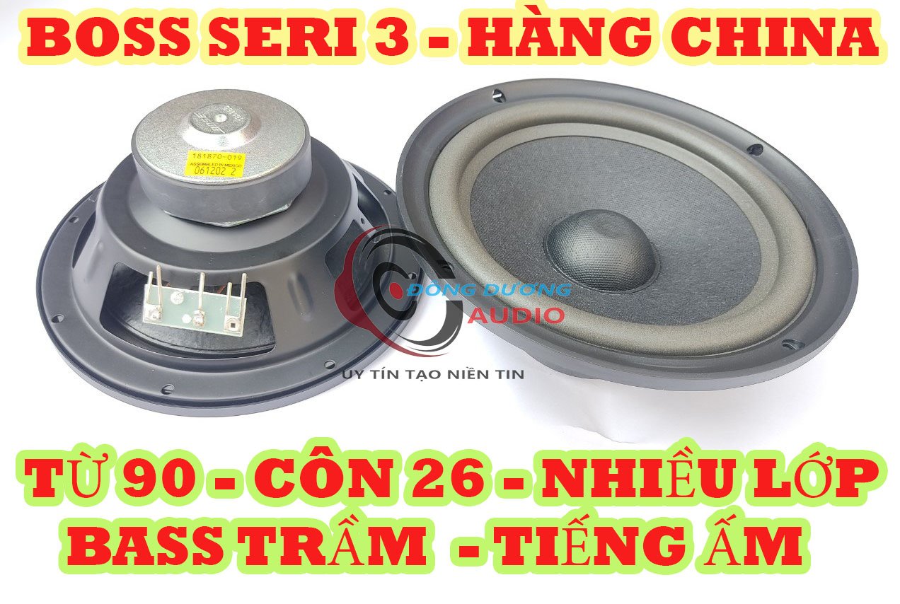 HÀNG CHUẨN SỊN - LOA BASS 20 BOSS CHINA TỪ ĐƠN 90 - COIL 26MM BASS SIÊU TRẦM ẤM