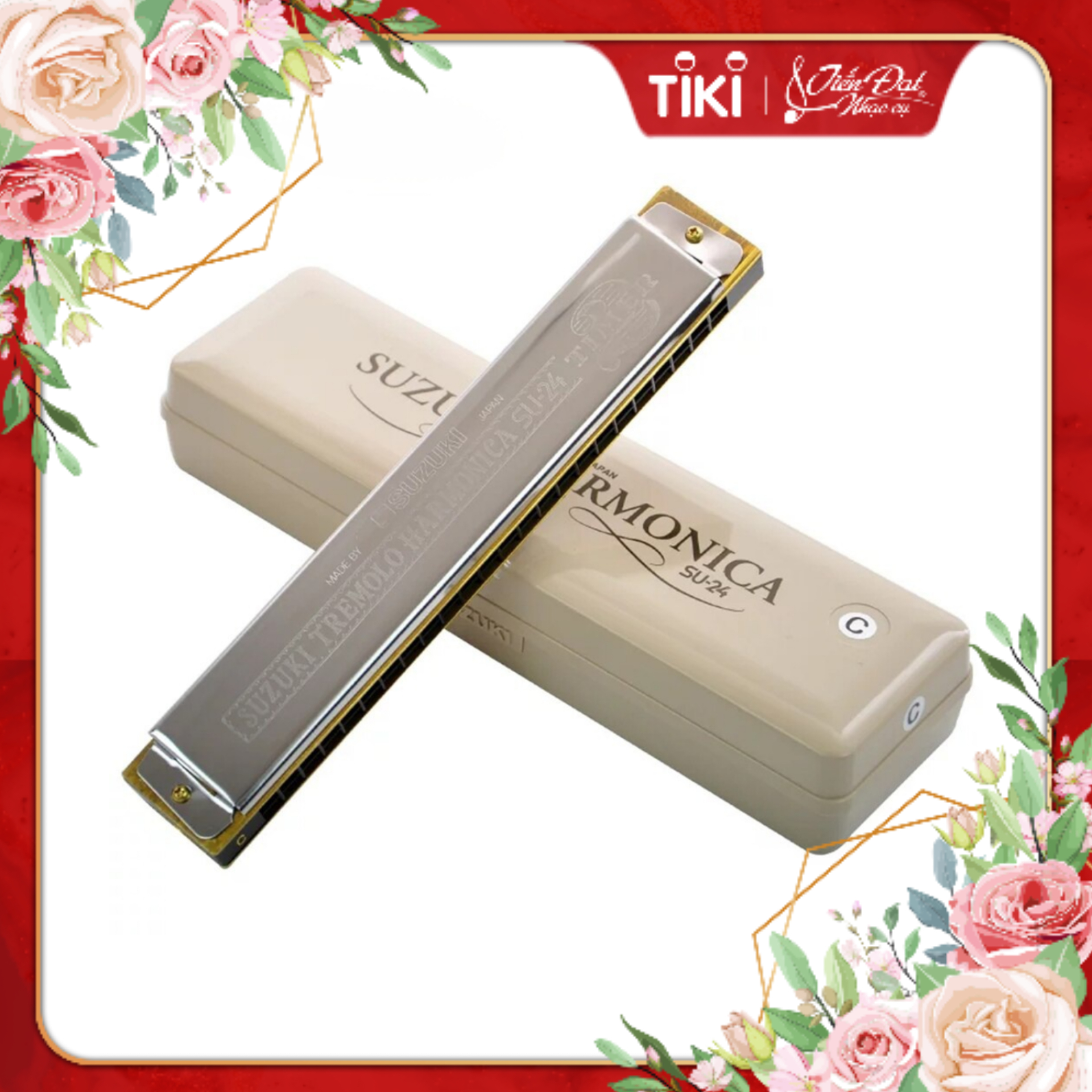 Kèn Harmonica Tremolo Suzuki 2 Timer SU-24 Phù Hợp Chơi Các Dòng Nhạc Dân Gian Truyền Thống Á Đông