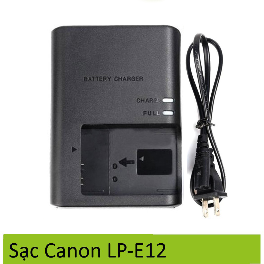 Sạc pin for Canon LP-E12 tự ngắt khi pin đầy dành cho máy ảnh Canon EOS M, M2, M10, M50, M100, M200, 100D