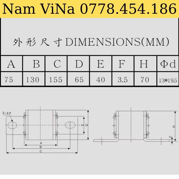Cầu chì Zhengrong RS3-600 aR 450A 500A 550A 600A 500V-120KA