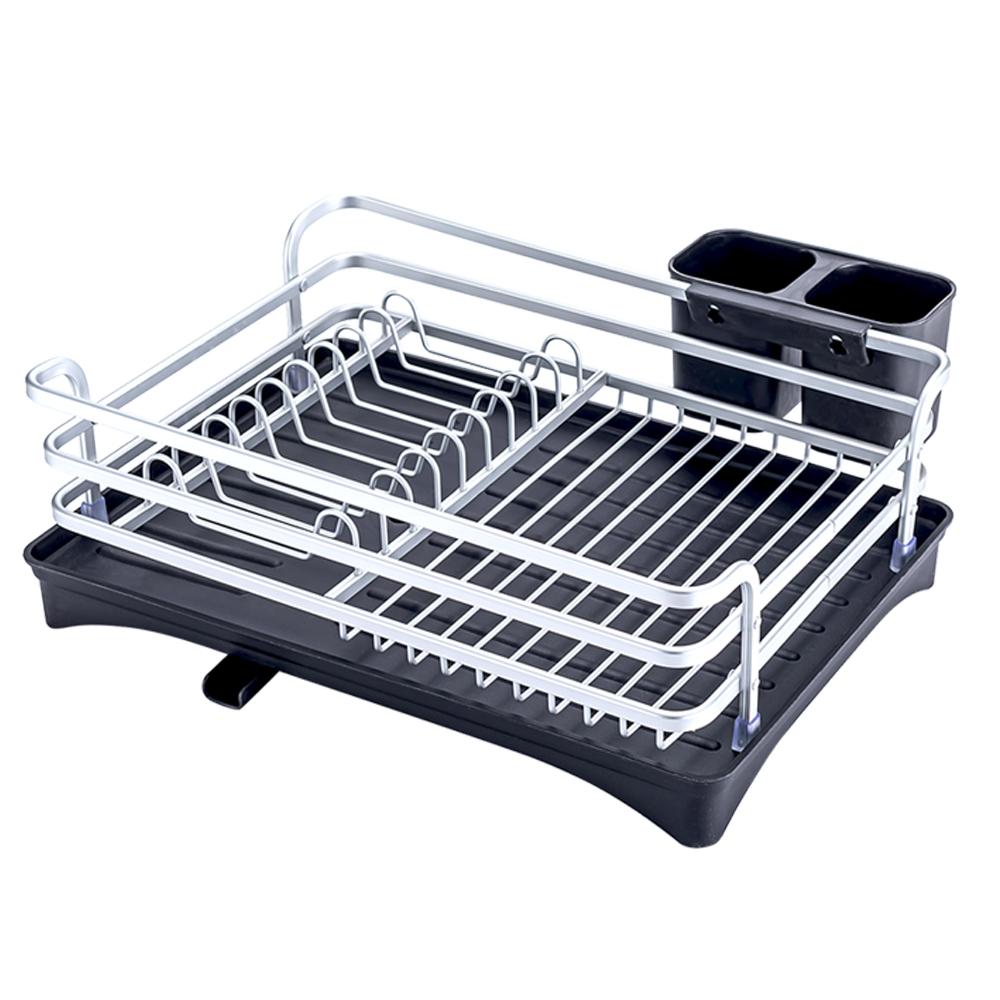 Giá để bát đĩa bằng hợp kim nhôm có lỗ thoát nước