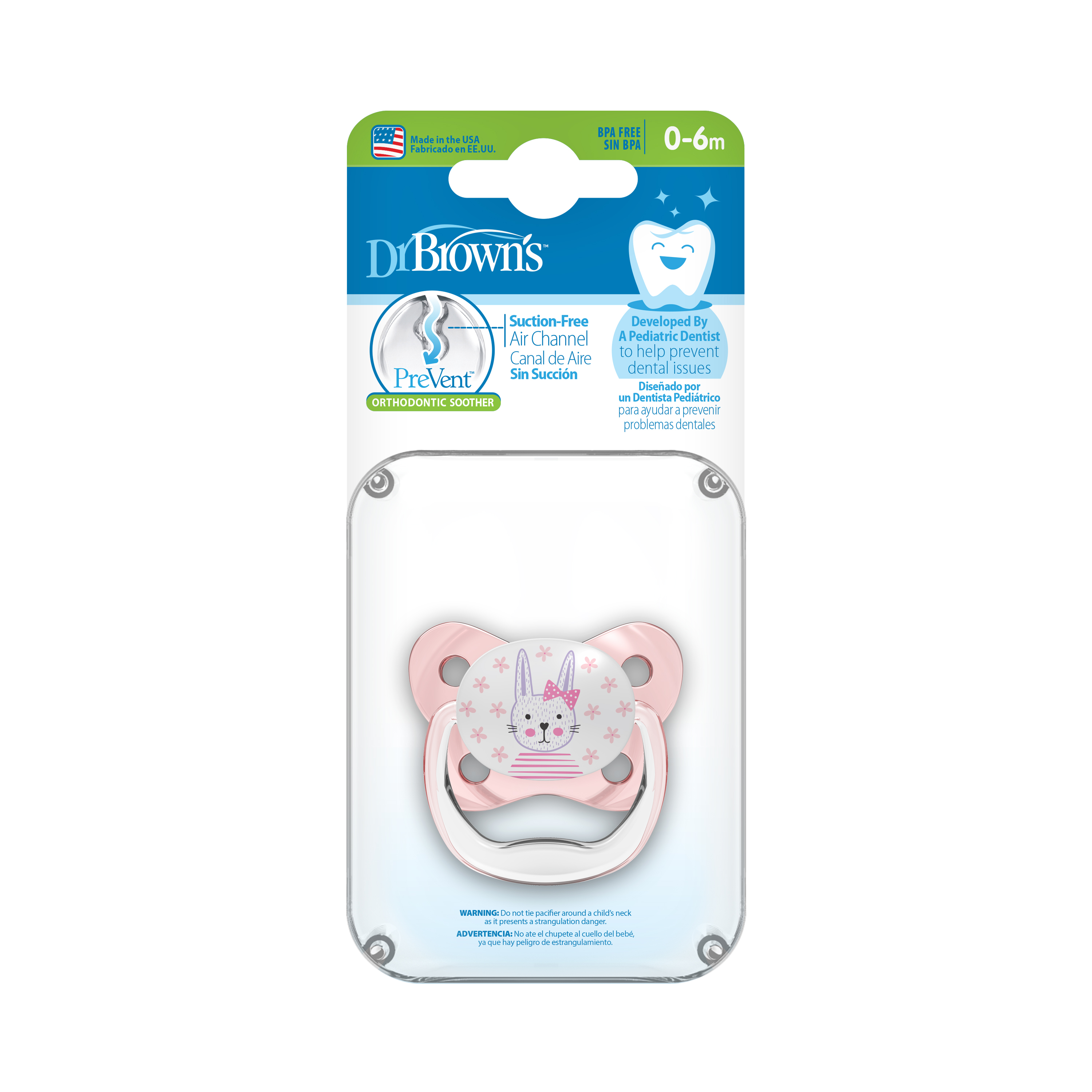 Ty ngậm đơn Prevent chỉnh nha Dr.Brown's