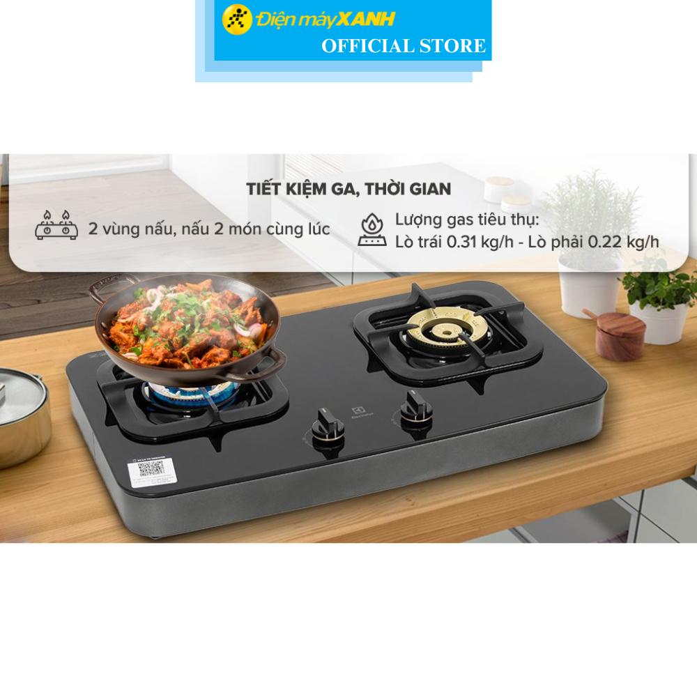 Bếp ga đôi Electrolux ETG7266GKR - Hàng Chính Hãng
