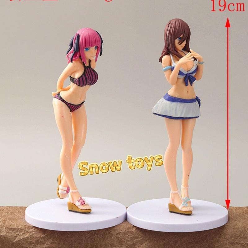 Mô hình Nhà có 5 nàng dâu Gotoubun no Hanayome Ichika Nino Miku Yotsuba Itsuki mặc Bikini Nhà có năm nàng dâu - Cao 20cm