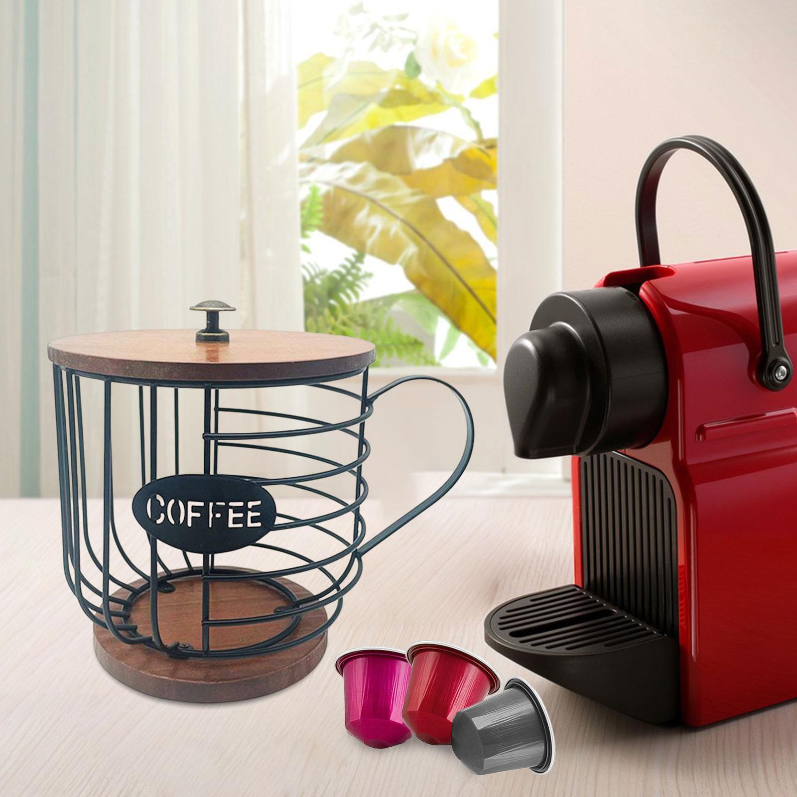 Coffee Pod Holder Organizer Cup Coffee Capsule Storage Basket for Family