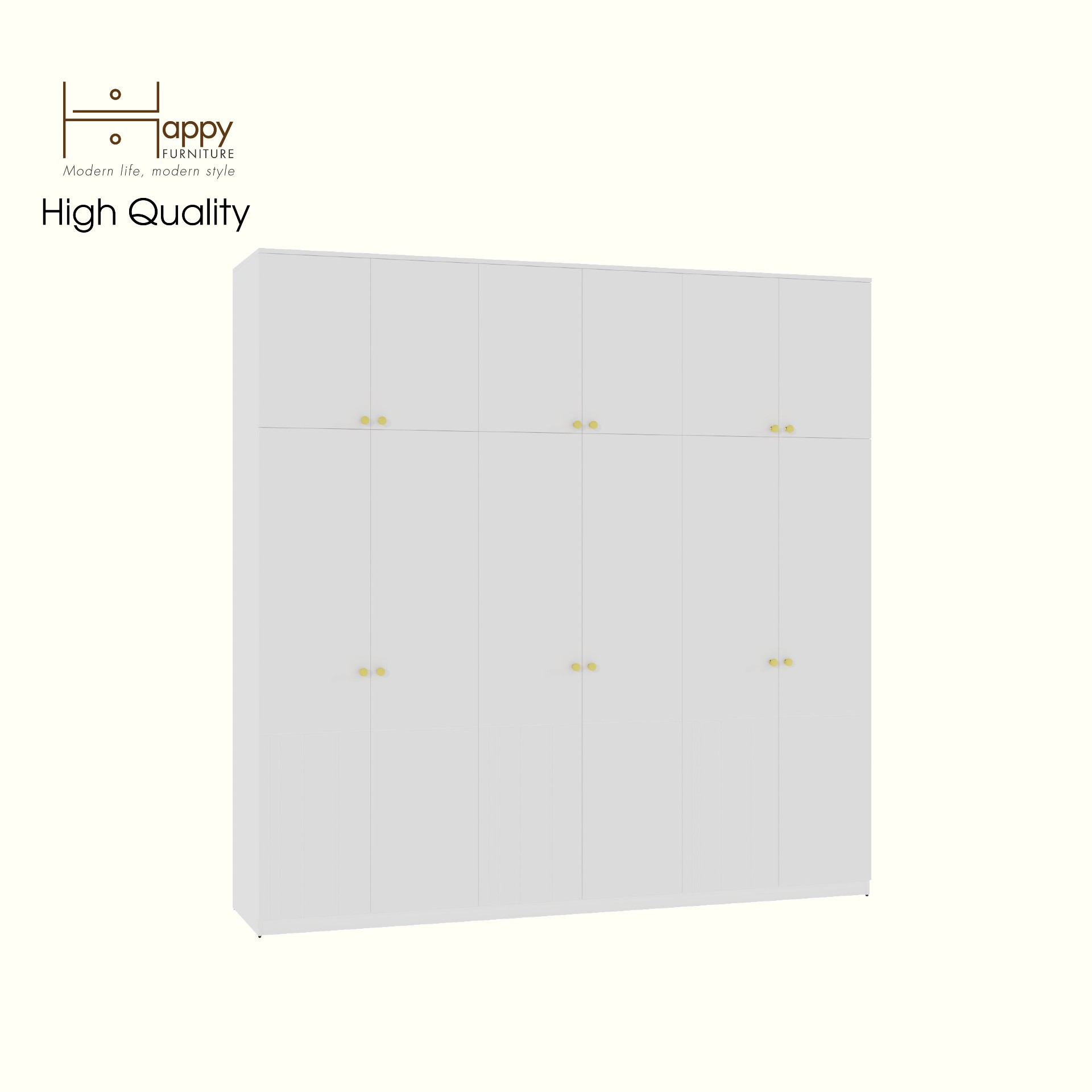 [Happy Home Furniture] JOVIE, Tủ quần áo 12 cánh mở , 240cm x 54cm x 240cm ( DxRxC), TCM_168