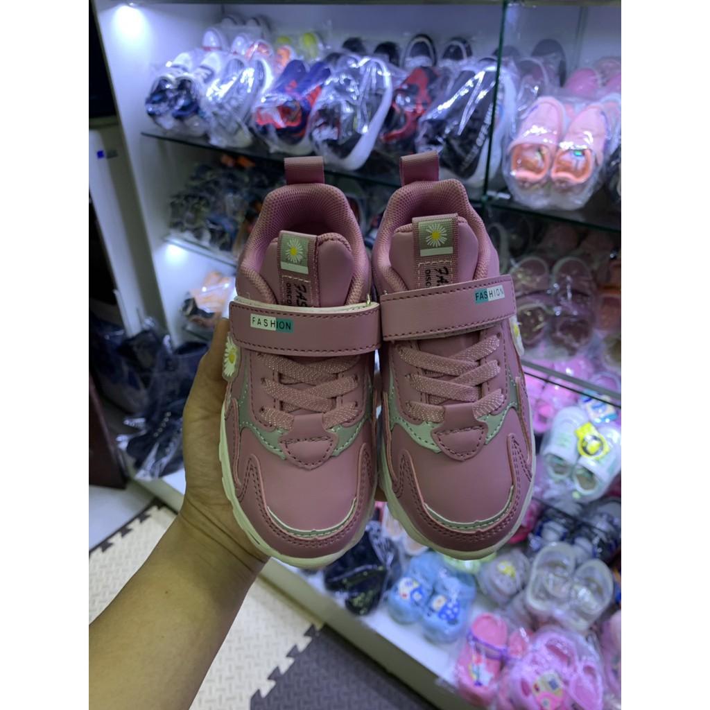 GIÀY THỂ THAO HOA CÚC CHO BÉ GÁI KIỂU DÁNG SNEAKER ĐẾ EVA SIÊU NHẸ FULL SIZE 3 - 12 TUỔI GE86