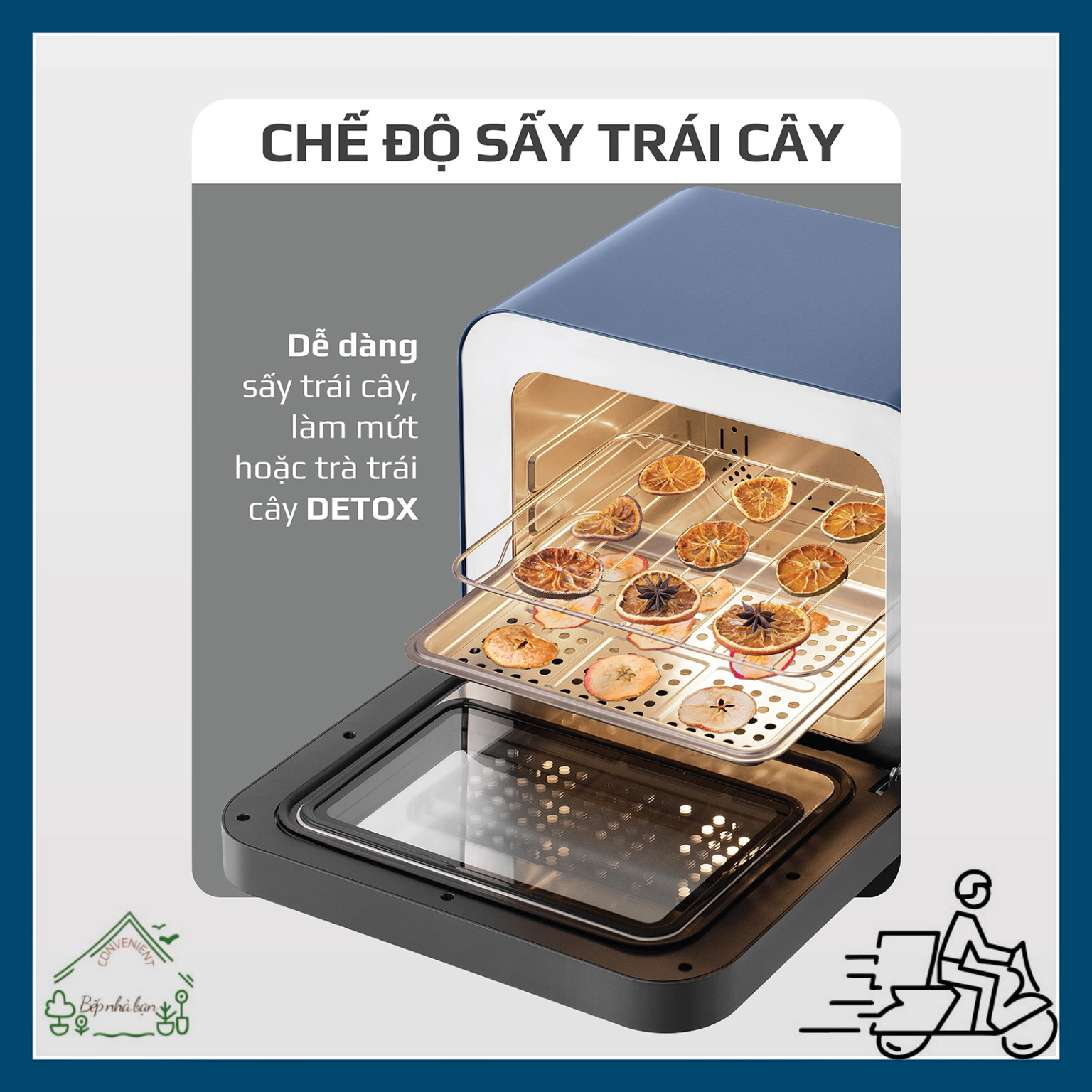 Nồi Chiên Hơi Nước OLIVO SF18 - 50 Chức Năng - Dung Tích 18L - Công Suất 2450W - Hàng Chính Hãng