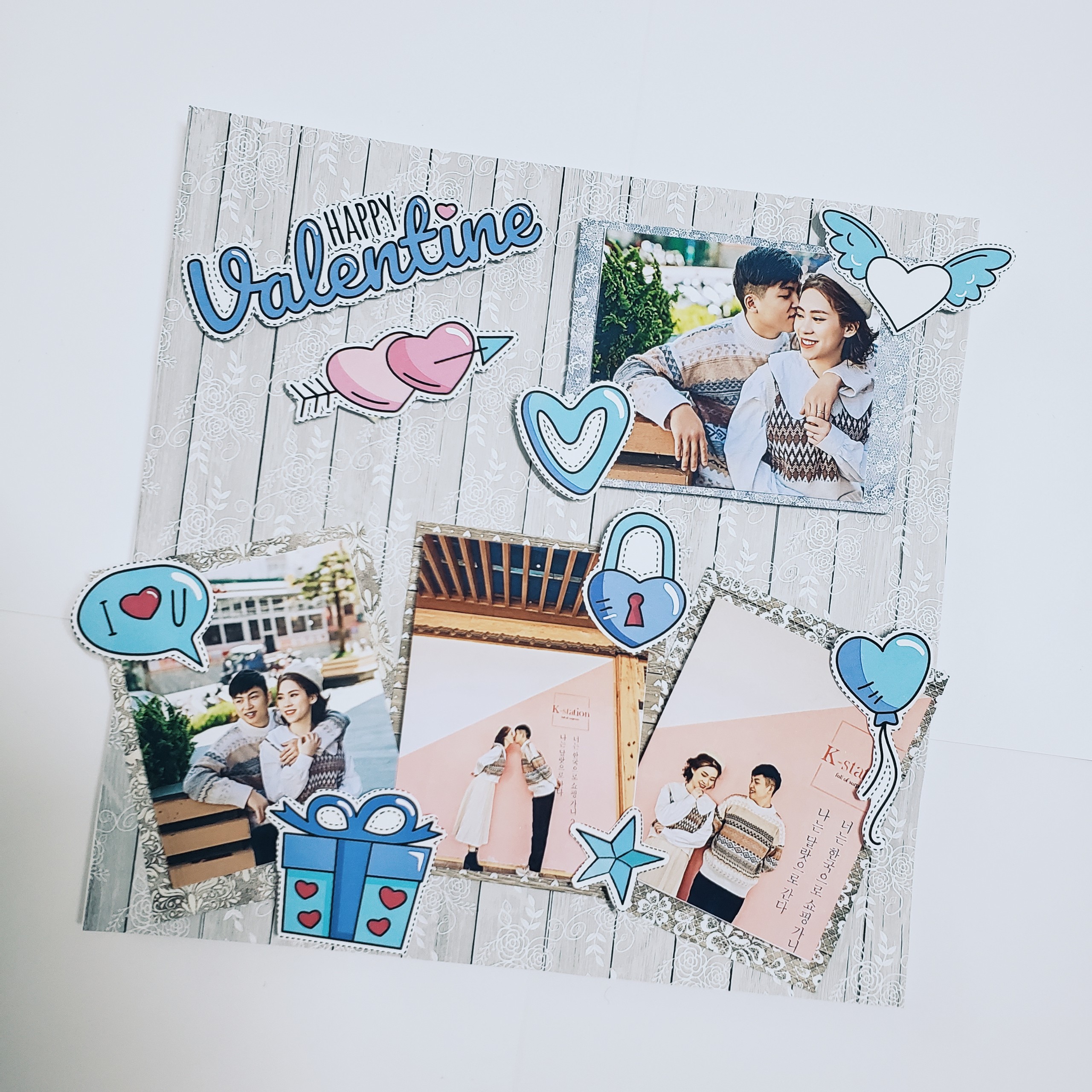 Bộ Kit Khung Ảnh Scrapbook Handmade