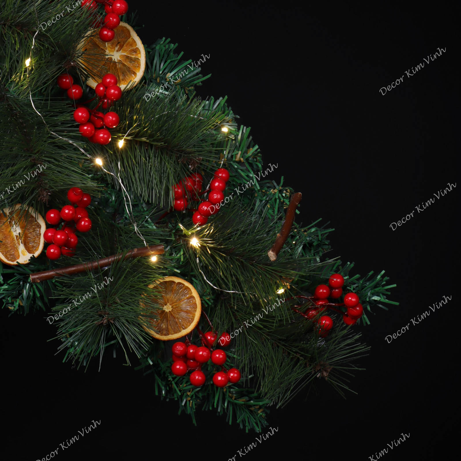 Dây Treo Đối Xứng DX03 Dây Treo Lát Cam Trang Trí Giáng Sinh Kèm đèn