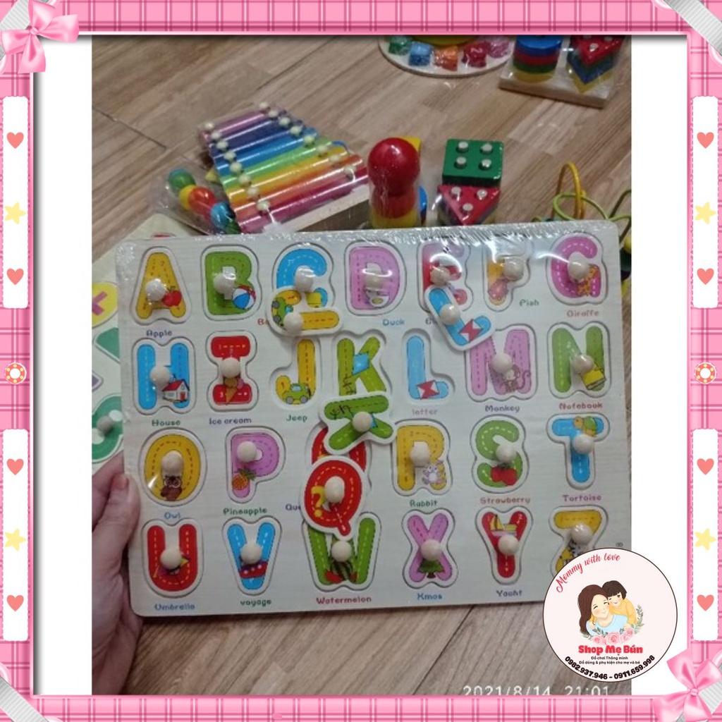 Bảng núm gỗ cho bé