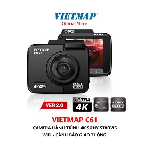 Camera hành trình VIETMAP C61 + thẻ 32GB -Cảnh Báo Giao Thông Bằng Giọng Nói