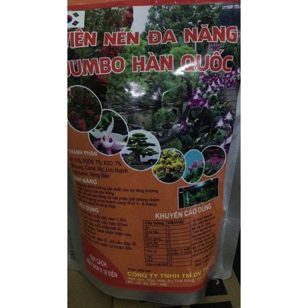 Phân bón viên nén đa năng JUMBO từ Hàn Quốc GÓI 16 viên