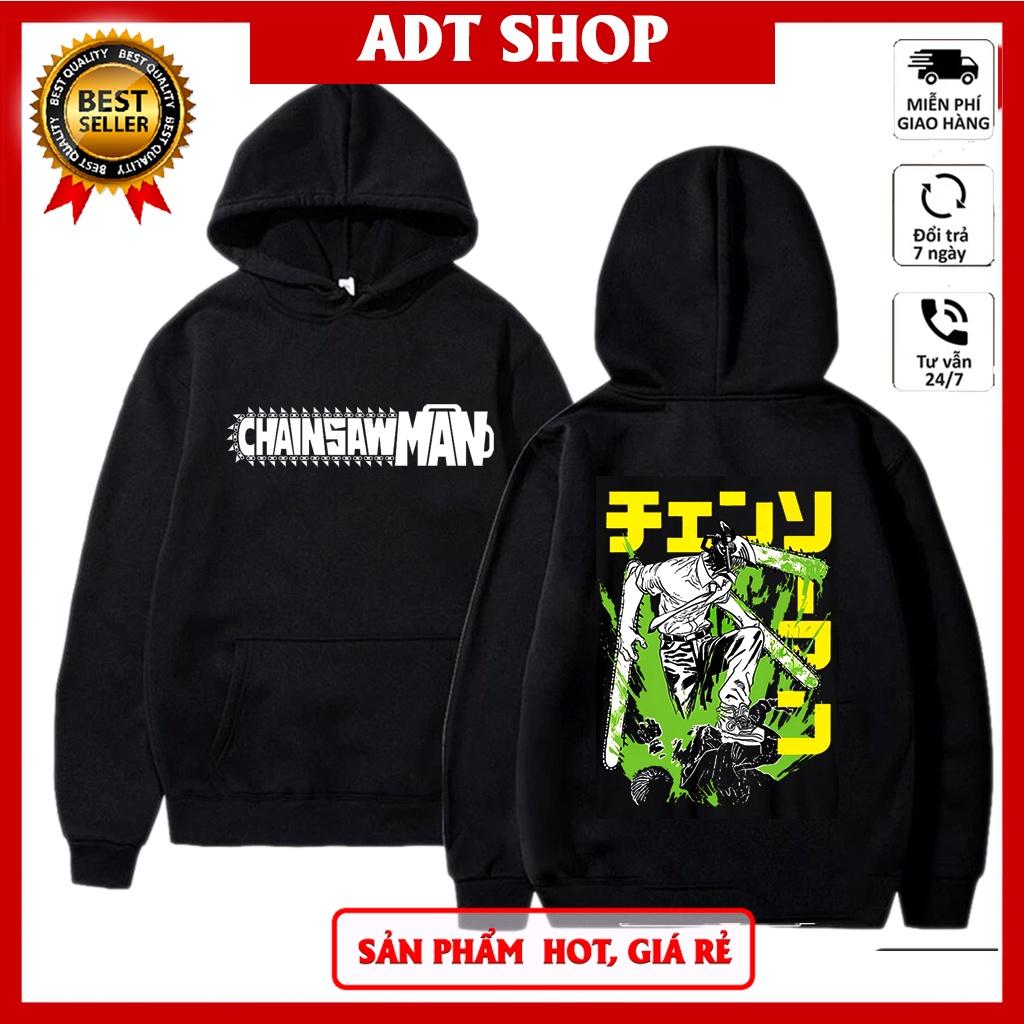 Áo Hoodie Chainsaw man, in hình anime chainsaw man, denji, power, aki, makima giá rẻ