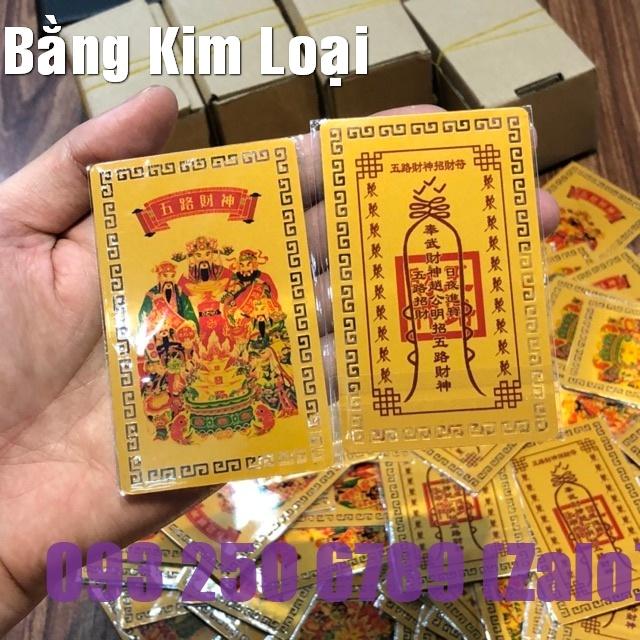 Kim Bài Ngũ Lộ Thần Tài xin lộc - Đã Khai Quang - PASA COLLECTION