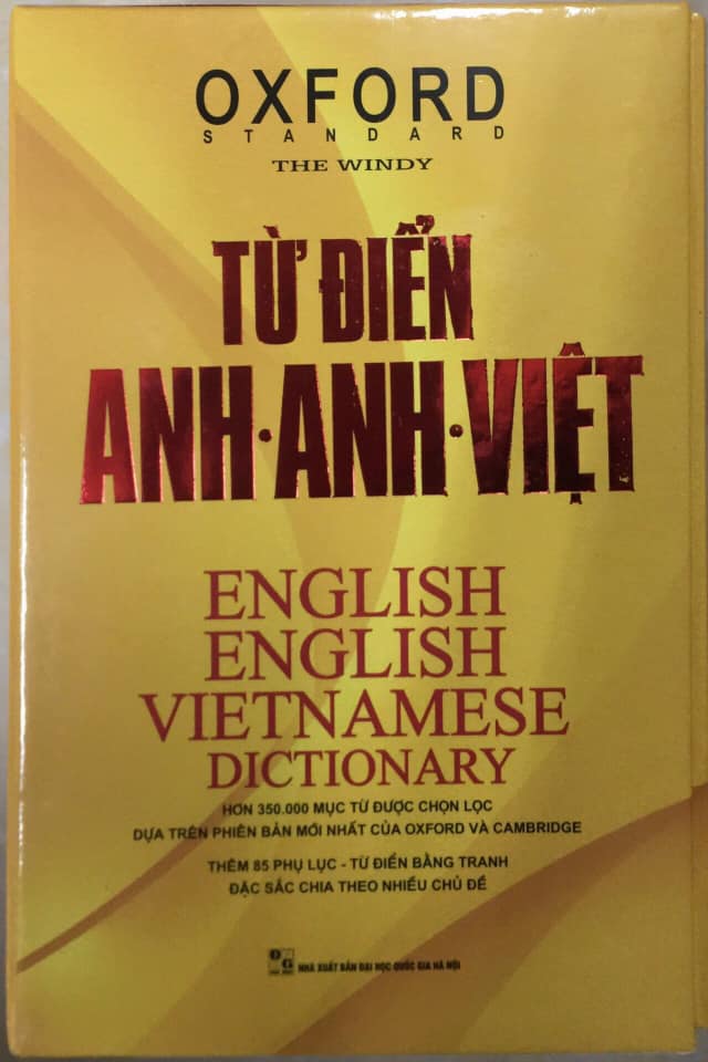 Từ Điển Oxford Anh Anh Việt 350.000 Từ hộp vàng cứng( Tăng Kèm hộp Flashcard 360 Động Từ Bất Quy Tắc Trong Tiếng Anh﻿ Từ A - Z )