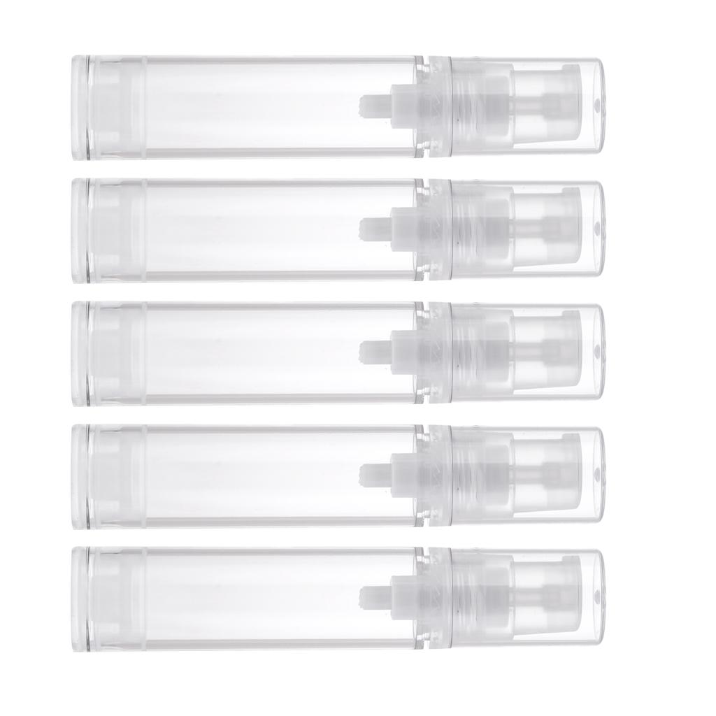 5X10 Ml Rỗng Lọ Không Cần Không Khí Bơm Kem Trang Điểm Dưỡng Da Chai Hộp Đựng